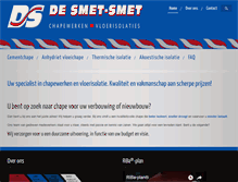 Tablet Screenshot of desmetsmet.be
